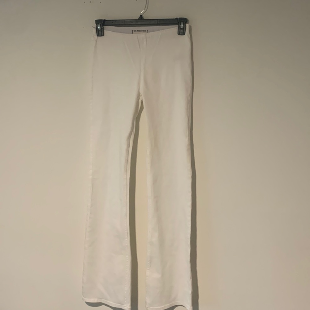 Free people boot cut elastic waist jeans